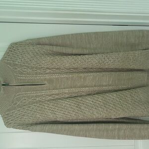 Trend Cable Knit Sweater with Half-Zip